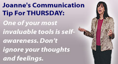 Joanne Gray's Daily Communication Maxim.